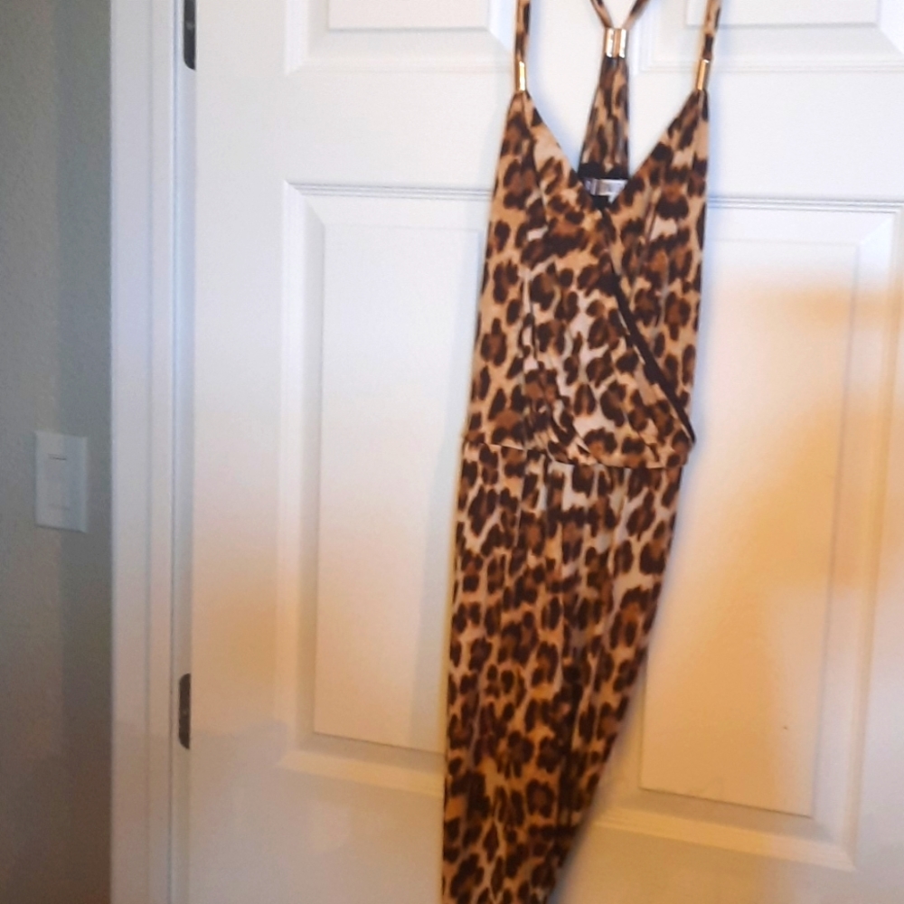 Leopard print jumpsuit